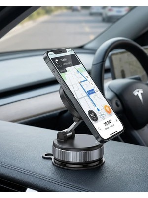 Mrt Teknik Manyetik Araç Telefon Tutucu 360° Döner Katlanabilir Telefon Standı