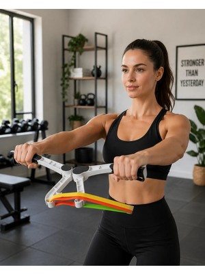 Mrt Teknik Direnç Bantlı Kol Göğüs Omuz Egzersiz Aleti Evde Fitness Seti