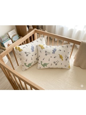 Zorlutekstil Müslin Bebek Yastık Kılıfı 2 Adet