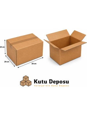 Kutu Deposu 20X30X20 cm Karton Kutu (10 Adet)