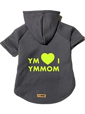 Esranın Dünyası Antrasit Renkli Kapüşonlu Sweatshirt, Xs Beden, Köpek ve Kedi Için
