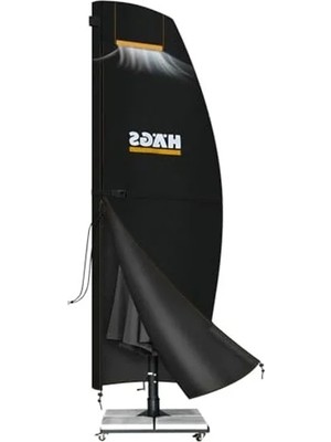 Esranın Dünyası Su Geçirmez Bahçe Şemsiye Örtüsü, Dayanıklı, Hava Koşullarına Karşı Koruma, 265-40/70/40 Cm, Siyah