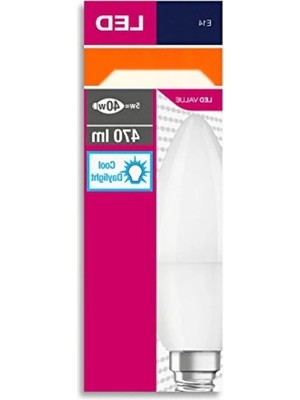 Esranın Dünyası 10'lu Paket Beyaz Işık LED Mum Ampul (E14, 5W)