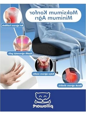 Esranın Dünyası Ortopedik Oturma Minderi, Visco Malzeme, Çok Amaçlı Kullanım