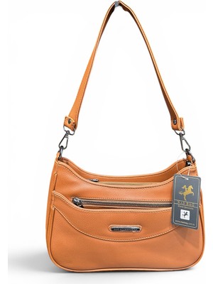 Nas Bag Çok Gözlü Baget Model Kadın Kol ve Çapraz Çanta Taba