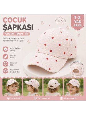 Bebeman Çocuk Şapka Kalpli