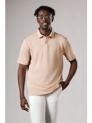 FBI Regular Fit Dokulu Likralı Polo Yaka T-Shirt