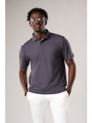FBI Regular Fit Likralı Gizli Düğmeli Polo Yaka T-Shirt