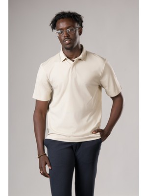 FBI Regular Fit Likralı Gizli Düğmeli Polo Yaka T-Shirt