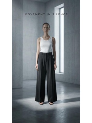 Noya Atelier Siyah Palazzo Pantolon