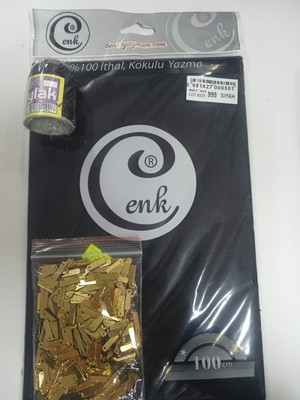 Cenk Siyah Yazma İp ve Pul Kombini
