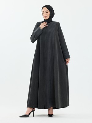 Kadeem Giyim Dilara Cupra Abaya Siyah - 1025