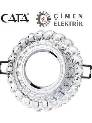 Genel Tedarik Cata Ct 6594 Sümbül Cam Spot Kasası LED Çerçeveli Günışığı - Priz ve Anahtar Için Uyumlu Çerçeve