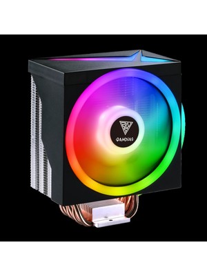 Gamdias Gamdıas Boreas M1-610, LED Lights, 120MM, Cpu  Kule Tipi Hava Soğutma, Doğrudan Temas Teknolojisine Sahip 6 Adet Gelişmiş Bakır Isı Borusu (Amd Am4-Am5 ve Intel Tüm Işlemciler ile Uyumlu)