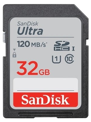 Sandisk Ultra 32GB Sdhc Memory Card 120MB/S
