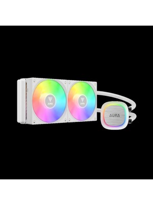 Gamdias Gamdıas Aura GL240 V2 Wh, White Edition, 240MM,  Rgb, 2 Fanlı,cpu Sıvı Soğutma