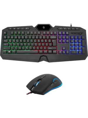 Frisby Frısby FK-4865QU USB Q Tr mm Siyah Kablolu Gamıng Klavye Mouse Set