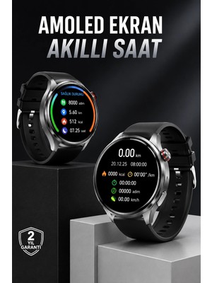 Genel Tedarik Akıllı Saat Bluetooth Bağlantılı Amoled Ekran Uyku ve Sağlık Takibi