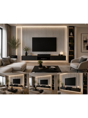 Masay Akustik Duvar Paneli - 60X280 cm - Boyanabilir - 8 mm Kalınlık