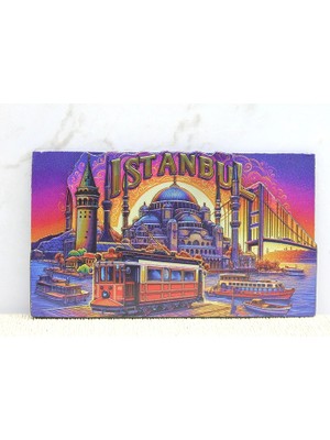 Lovesta Home Ahşap Istanbul Temalı Magnet