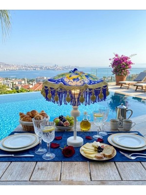 Missidea Majolica Ledli Dekoratif Bali Şemsiyesi