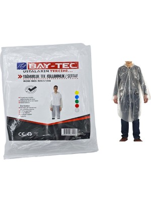 Baytek MK5104 Yağmurluk Tek Kullanımlık Şeffaf