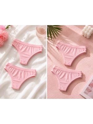Andino 2'li Tanga Likra Pamuklu String Sexi Kadın Külot
