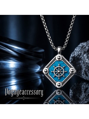 Voyage Accessory Denizci Ruhu Yaz Stilinin Vazgeçilmezi Turkuaz Taşlı Gemici Dümen Kolye