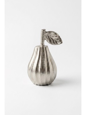 sembol Silver Döküm Armut Obje (10X8X15 Cm)