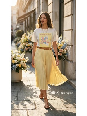 Noya Atelier Baskılı Taş Detaylı Kadıntişört