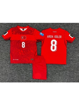 Rodak Spor Arda Güler 8 Türkiye 2026 Dünya Kupası Şortlu Çocuk T-Shirt