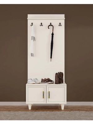 Miracool Kardelen Portmanto / Vestiyer / Komple Mdf / Şık Tasarım