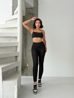 Opendo Pure Fit Yüksek Bel Esnek Toparlayıcı Kadın Spor Tayt