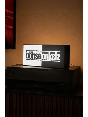 MEKTrend Böhse Onkelz Tasarımlı Dekoratif Aydınlatma Gece Lambası (25X11CM)