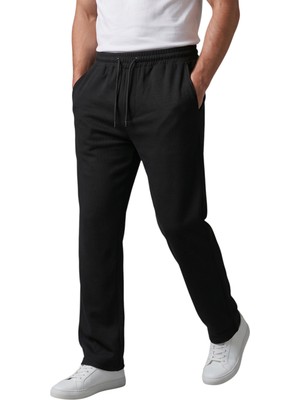 Rizzup Siyah Baggy Style Likralı Lastikli Ipli Erkek Spor Pantolon 2600262