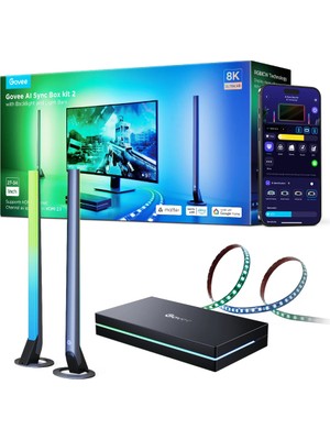 Govee Aı Sync Box Kit 2 27-34" Monitör Arka Aydınlatma