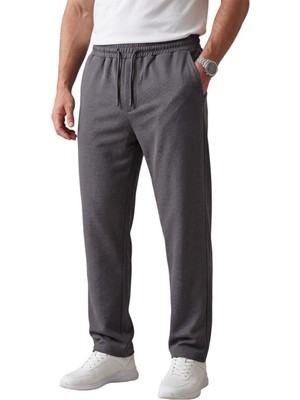 Rizzup Füme Baggy Style Likralı Lastikli Ipli Erkek Spor Pantolon 2600262