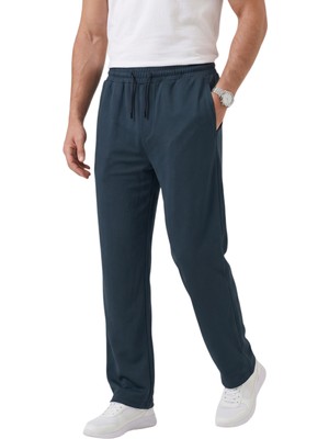 Rizzup Lacivert Baggy Style Likralı Lastikli Ipli Erkek Spor Pantolon 2600262