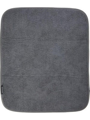 Mikrofiber Kuru Mat, Koyu Gri, 47 x 40 x 1 cm