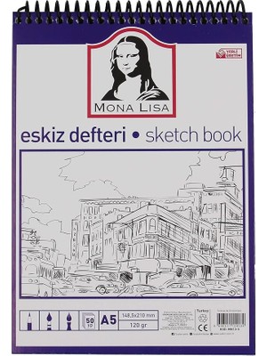 Eskiz Defteri A5 120 G 50 Yp Telli