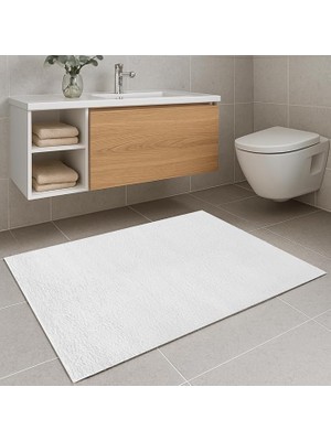 Banyo Paspası | Peluş Kaymaz Tabanlı | Yumuşak Doku | Makinede Yıkanabilir | 4 Ölçü (40X60 Cm)