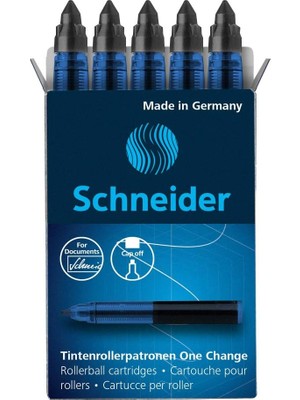 Siyah Biri Değişikliği Dönerbaşlı Pen Için Schneider Bir Değişim Dönerbaşlı Kartuşu 1 x Paketi
