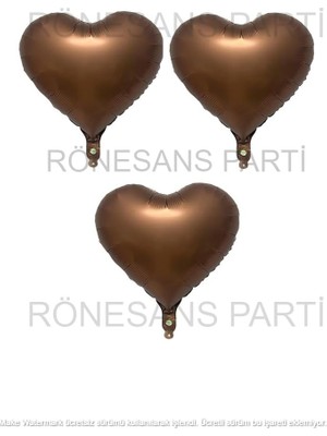 Kalp Folyo Balon 45 cm 3 Adet