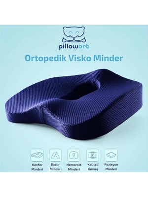 Ortopedik Oturma Simidi Koltuk Minderi Visko Kuyruk Sokumu Yastığ