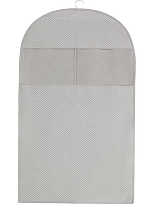 Home Textile Gri Balıksırtı Elbise Kılıfı 60 x 100 cm