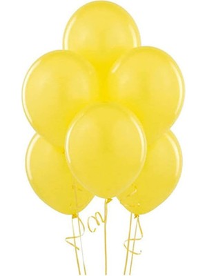 Marifetlerim - Metalik Sarı Balon 12 Inch 10 Adet