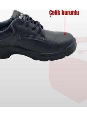 Botsan K-100 S1 Çelik Burunlu Deri Iş Güvenlik Ayakkabısı Antistatik Kaymaz Tpu Taban