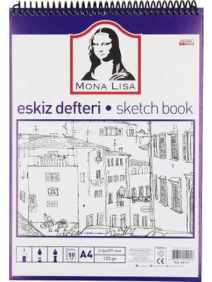 Eskiz Defteri A4 120 G 50 Yp Telli