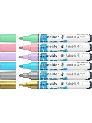 320 Akrilik Marker 4mm SET/2-120296 6 Lı