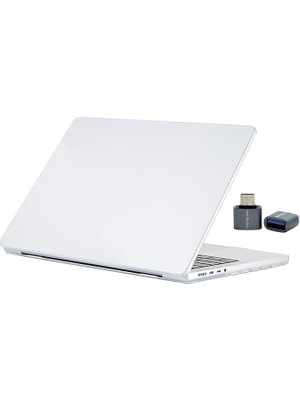 MacBook Air M1 Kılıfı A2337 A2179 A1932 Uyumlu 13.3 Inç Karbon Fiber Desenli Hard Case Sert Kapak Parmak Izi Bırakmayan Ince Hafif MacBook Air Kılıfı Şeffaf